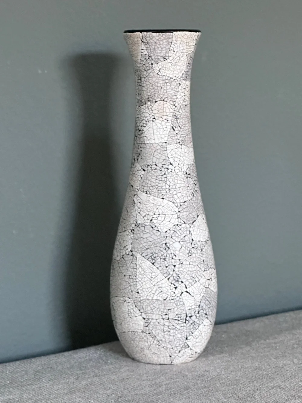 Vintage Handcrafted Asian Mosaic Art Bud Vase